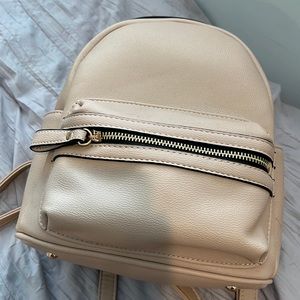 Fake Leather Mini Backpack